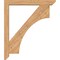 Ekena Millwork Westlake Slat Smooth Bracket w/ Offset Brace, Western Red Cedar, 5 1/2"W x 38"D x 44"H BKT0604X38X44WTL06SWR - alternate 3
